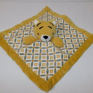 Levtex Baby Yelllow Gray Tiger Plush Security blanket Baby lovey nunu Soother